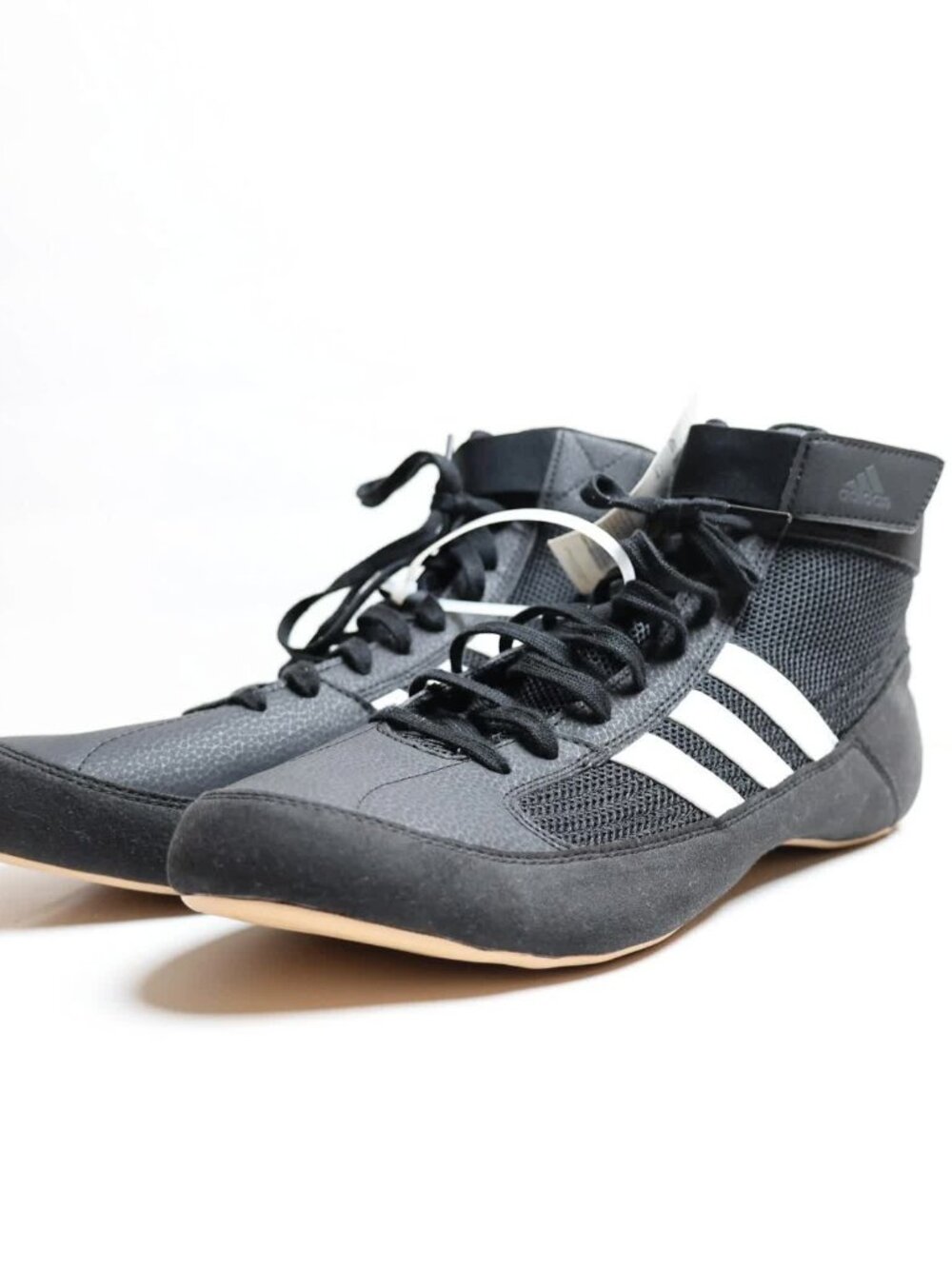 Adidas HVC 2 Black & White Wrestling Shoes Sneakers 13.5 Mens AQ3325